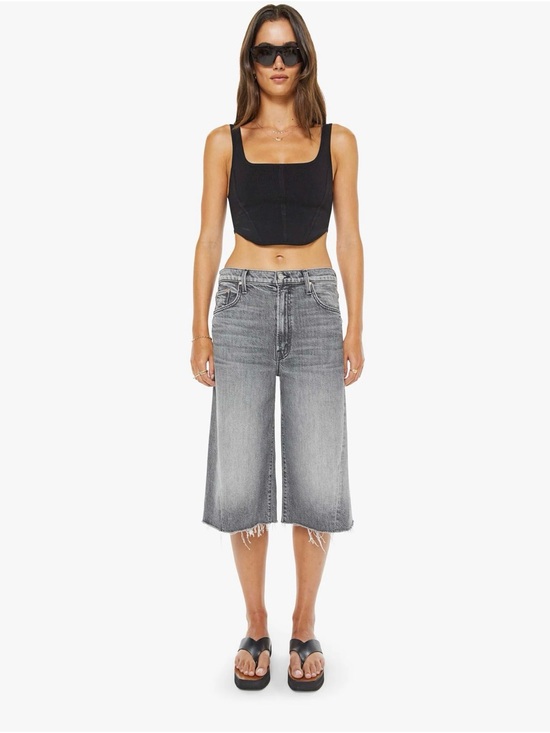 MOTHER Pants - MOTHER The Whole Lot Zip Twist Fray shorts, Bait and Switch wash, size 28